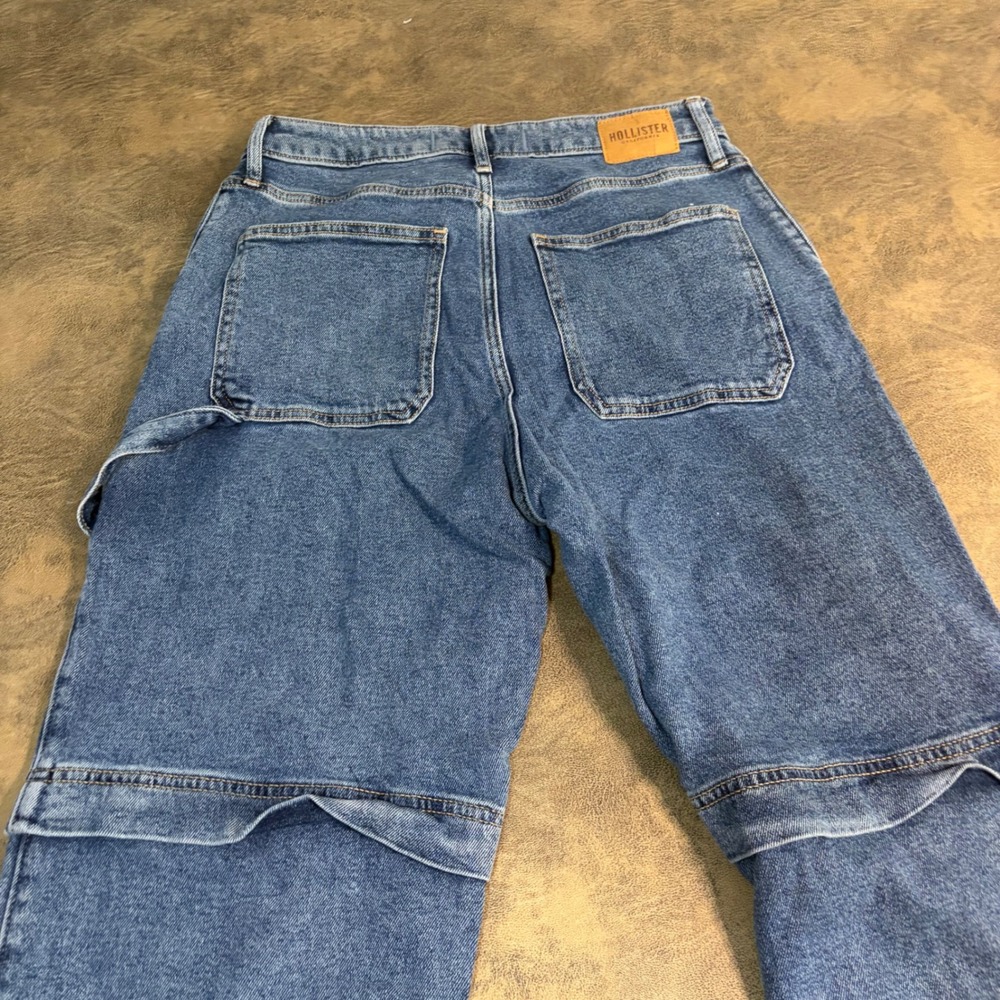 Hollister Dad Jeans Womens 29 Blue Ultra High-Rise Carpenter Straight Leg 9248
